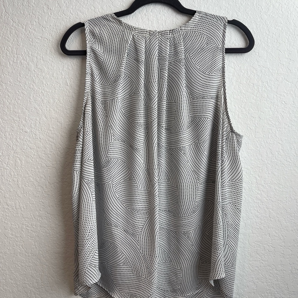 Ann Taylor Polka Dot Sleeveless Top